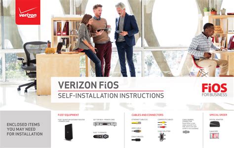 Fios self install - Installing Verizon Fios. Self-Installation is an amazing way to set back you Fios Internet, WATCH and Phone service(s) when it's convenient for you. Verizon cans mail you which equipment or you can pick it upwards at one of our Fios Locations.